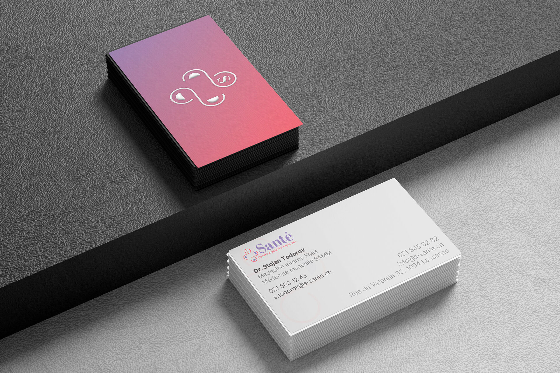 S Sante E‑Novision Business Card